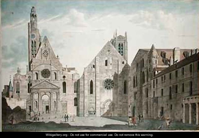 Facades of the Churches of St Genevieve and St Etienne du Mont - (after) Garbizza, Angelo