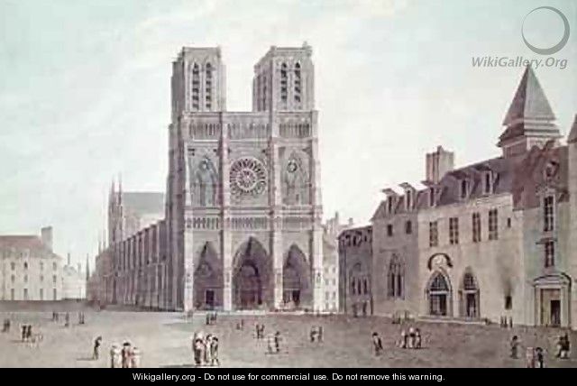 The Square in Front of Notre Dame at the Time of the Consulat - (after) Garbizza, Angelo