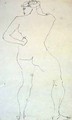 Female Nude from Back - Henri Gaudier-Brzeska