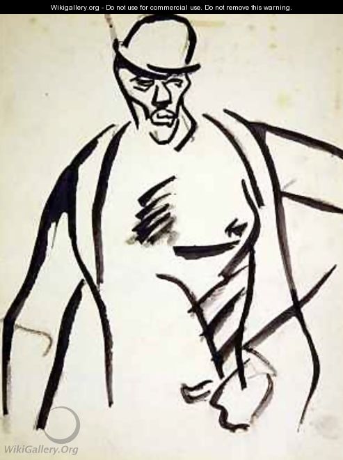 Man in Bowler Hat - Henri Gaudier-Brzeska