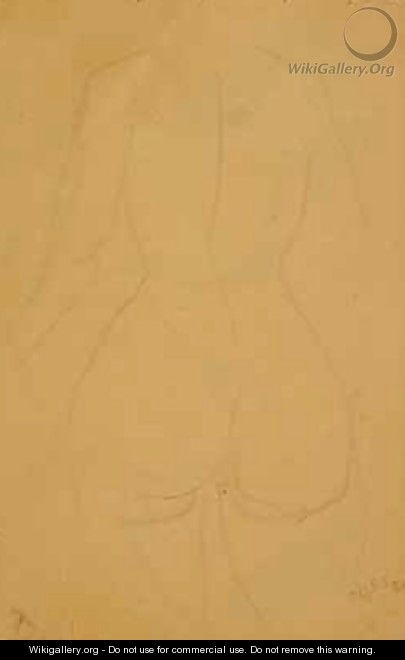Half length female nude - Henri Gaudier-Brzeska