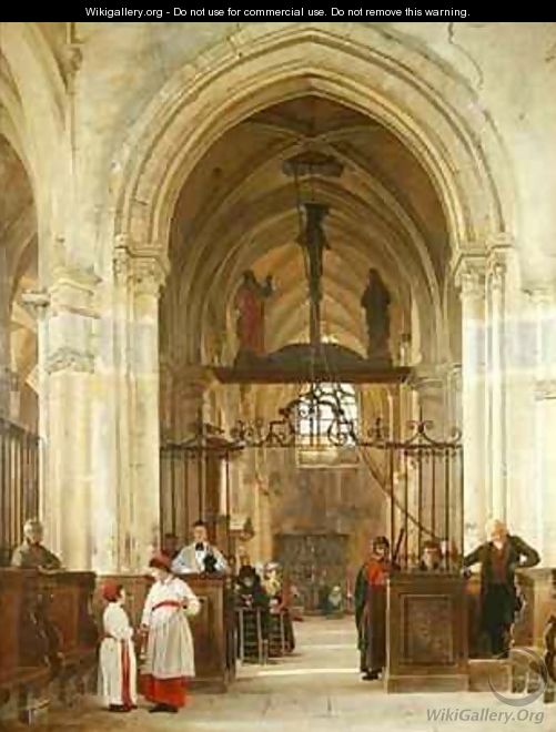Interior of the Church of St Prix Valle de Montmorency - Jean Bruno Gassies