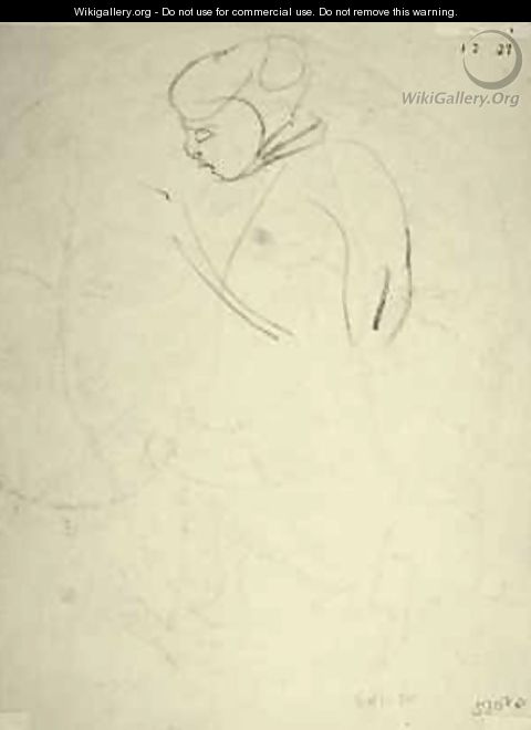 Study of a Woman looking down - Henri Gaudier-Brzeska