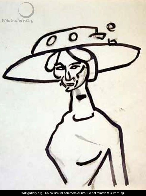 A Broad Brimmed Hat - Henri Gaudier-Brzeska