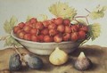 A Bowl of Cherries and Figs - Giovanna Garzoni