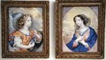 A pair of miniatures depicting the Annunciation - Henri Gascard