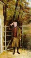 Portrait Sketch of William Wright Gatekeeper at Bramham Park Yorkshire - George Garrard