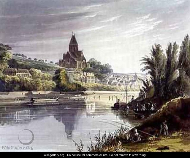 Triel from Views on the Seine - (after) Gendall, John