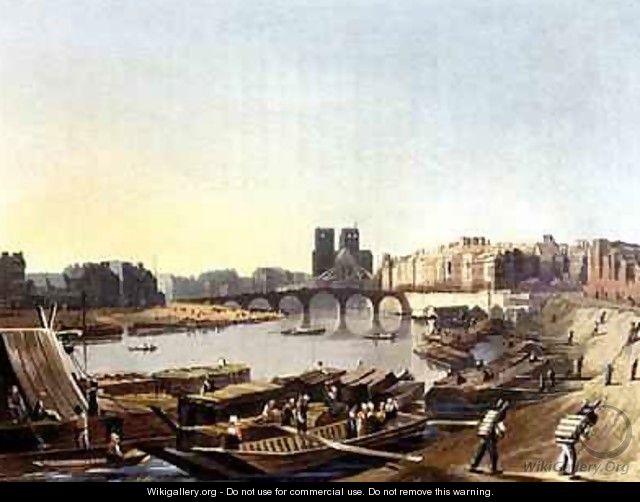 Notre Dame from Views on the Seine - (after) Gendall, John