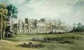 Eaton Hall West of Garden Front from Ackermanns Repository of Arts - (after) Gendall, John