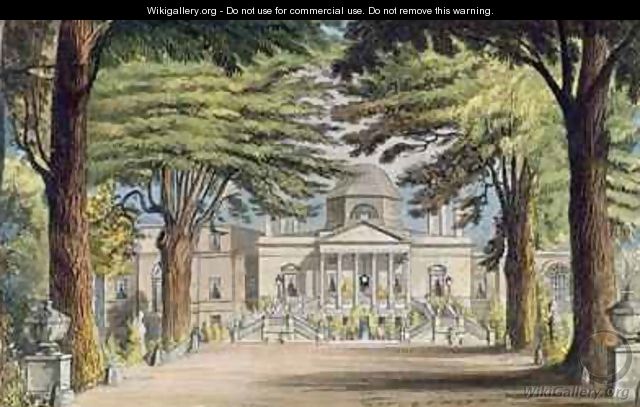 Principal front of Chiswick House - (after) Gendall, John