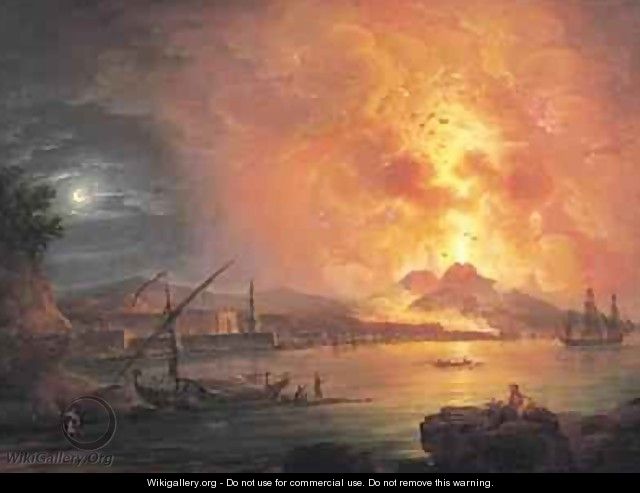 The Eruption of Vesuvius - Jean Baptiste Genillion