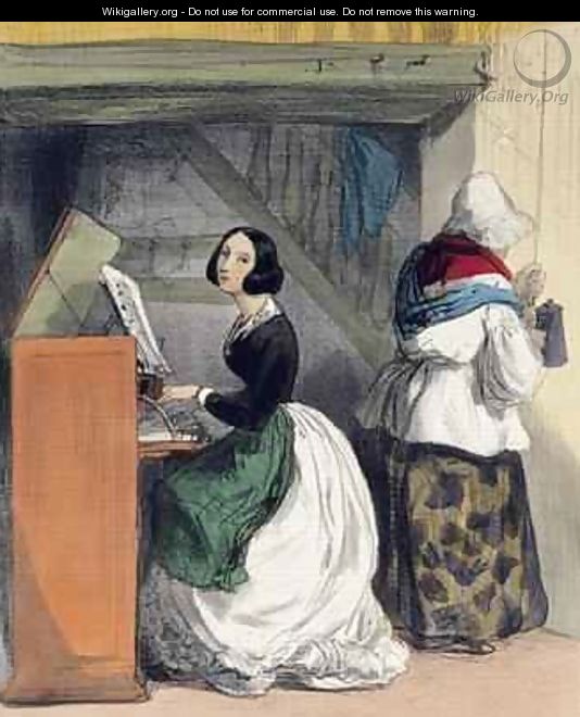 A Music School Pupil from Les Femmes de Paris - Alfred Andre Geniole