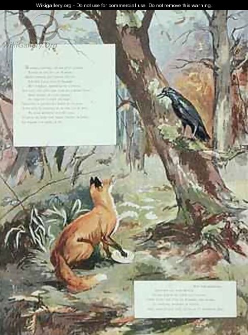 The Crow and the Fox - Gaston Gelibert