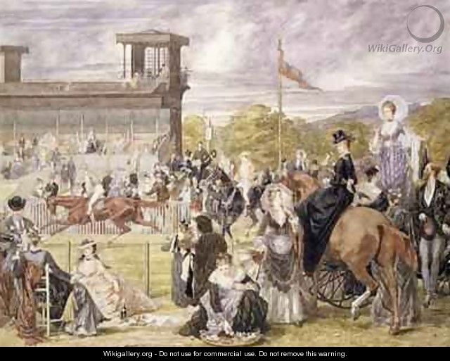 The Races at Longchamp in 1874 - Pierre Gavarni