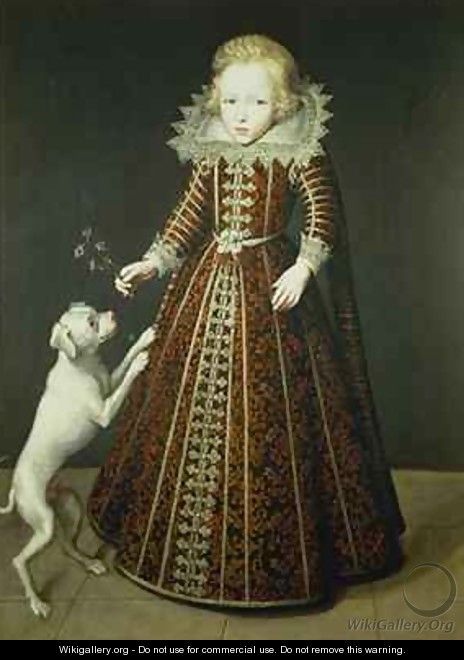 Child with a Dog - Wybrand Simonsz. de Geest