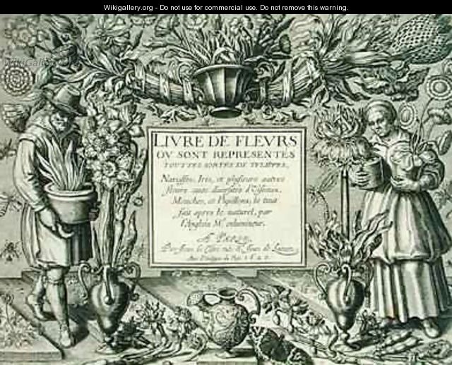Title page from Livre des Fleurs - Leonard Gaultier