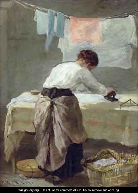 Woman Ironing - Armand Gautier