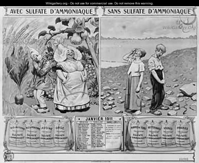 Almanac advertising ammonium sulphate - Henri Gerbault