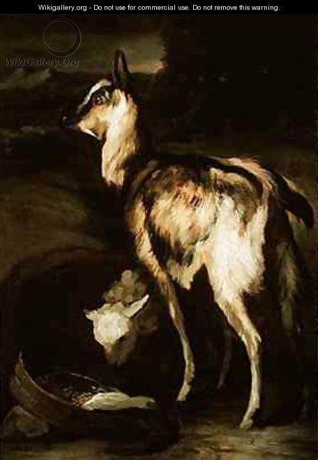 Goat and Sheep in a Landscape - Theodore Gericault