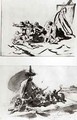 Two sketches for The Raft of the Medusa 2 - Theodore Gericault
