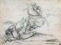 Mameluke falling beneath his horse - Theodore Gericault