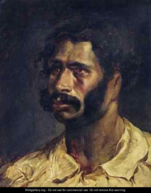 Portrait of the Carpenter of The Medusa - Theodore Gericault