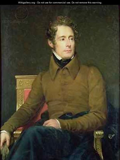 Portrait of Alphonse de Lamartine 1790-1869 - Baron Francois Gerard