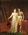 Portrait of Jerome Bonaparte 1784-1860 and his wife Catherine 1783-1835 of Wurtemberg - Baron Francois Gerard