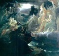 Ossian Conjuring up the Spirits on the Banks of the River Lora with the Sound of his Harp - Baron Francois Gerard