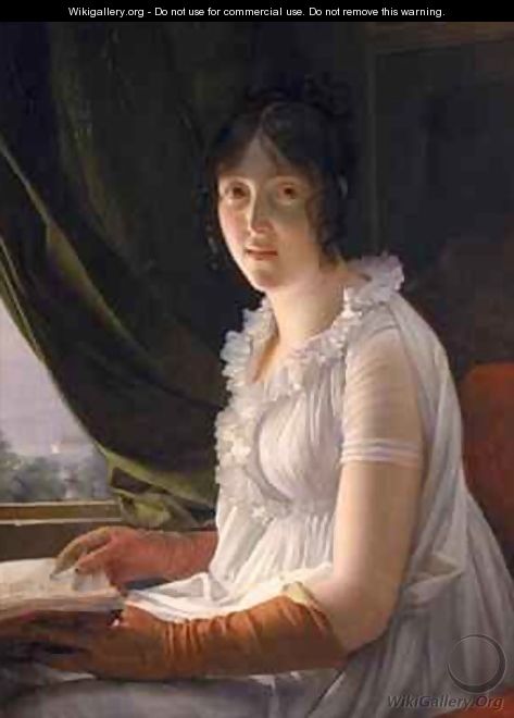 Seated Portrait of Marie Philippe Claude Walbonne - Baron Francois Gerard