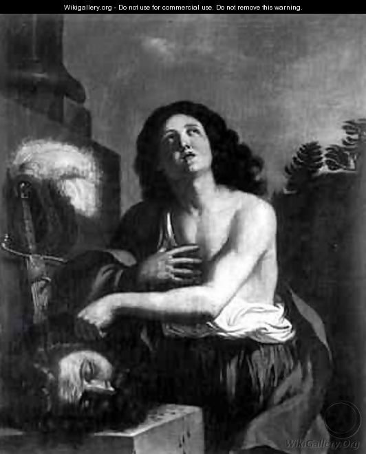David with the Head of Goliath - Benedetto Gennari