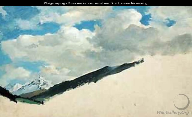 Study of Clouds with Mountain Tops - Jacob Gensler