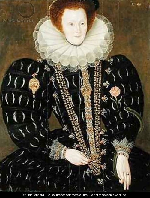 Portrait of Lady Elizabeth Knightley - Marcus The Younger Gheeraerts