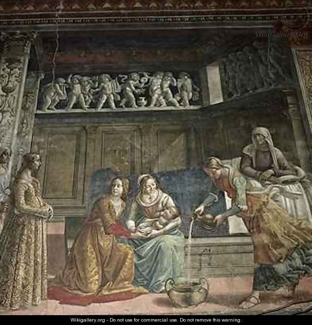 The Birth of the Virgin - Davide Ghirlandaio
