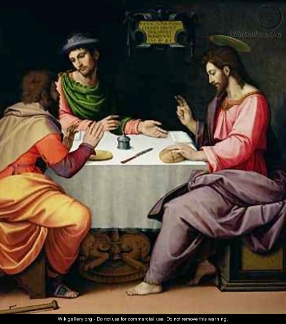 The Supper at Emmaus - Ridolfo Ghirlandaio