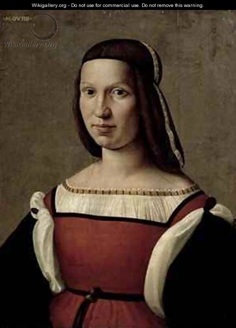 Portrait of a woman - Ridolfo Ghirlandaio - WikiGallery.org, the ...