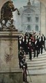 President Sadi Carnot 1837-94 and his Government in Front of the Opera de Paris - Henri & Stevens, Alfred Gervex