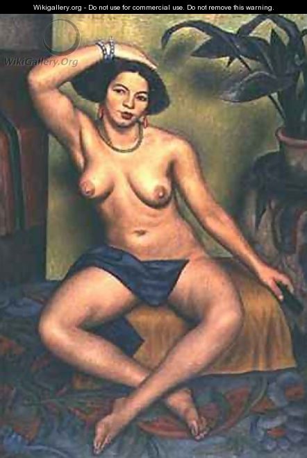 Seated Nude or Gypsy at her Toilet - Mark Gertler