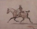 Little groom on a trotting horse - Theodore Gericault