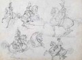 Riders on prancing horses - Theodore Gericault