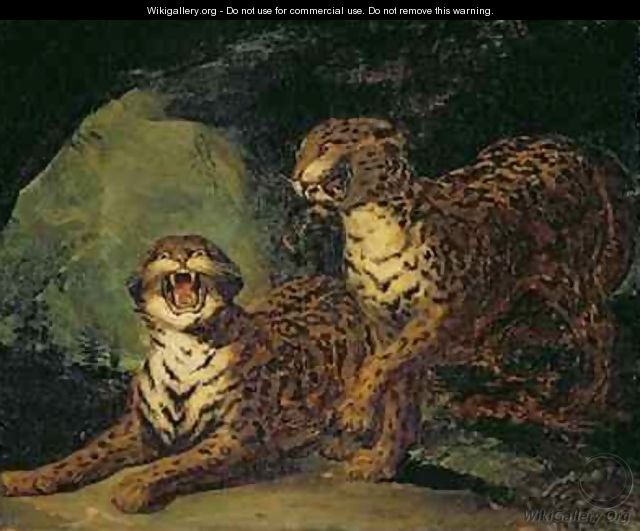Two Leopards - Theodore Gericault