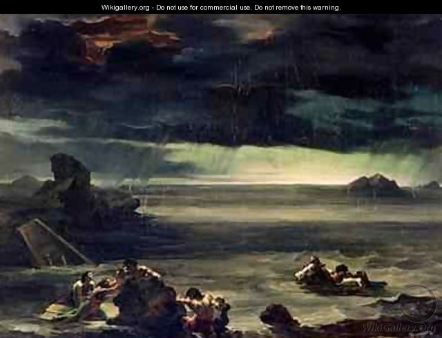 Scene of the Deluge - Theodore Gericault