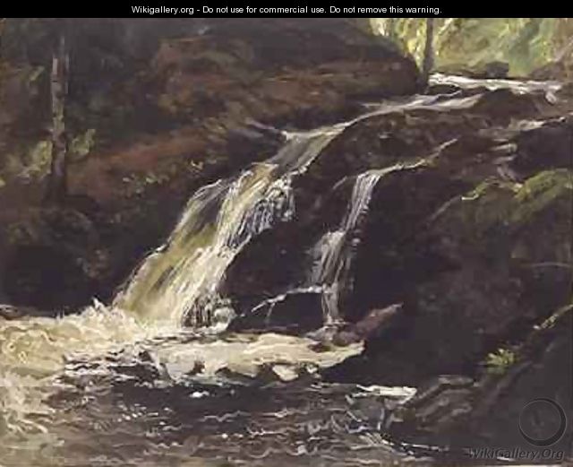 Waterfall - Christian Friedrich Gille