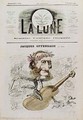 Front cover of La Lune with a caricature of Jacques Offenbach 1819-80 - Andre Gill