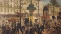 Study for a panorama of the Boulevard de Montmartre - Andre Gill