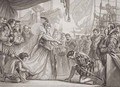 Queen Elizabeth I 1530-1603 knighting Francis Drake 1540-96 from Illustrations of English and Scottish History Volume I - Sir John Gilbert