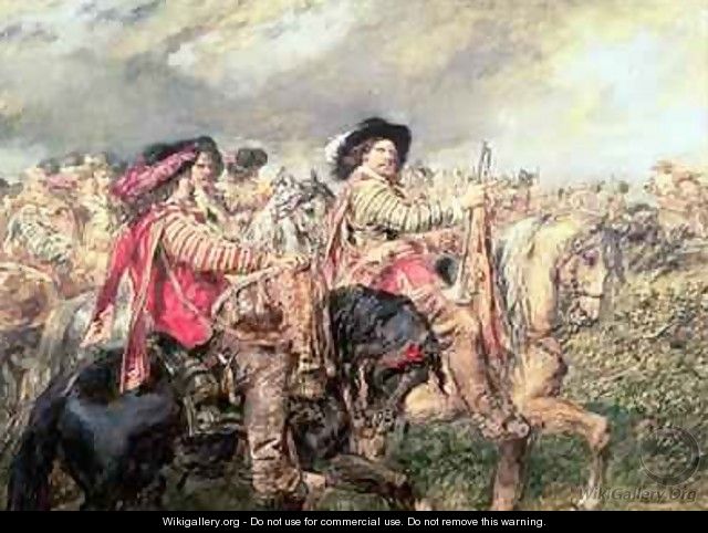 After the Battle of Naseby in 1645 - Sir John Gilbert