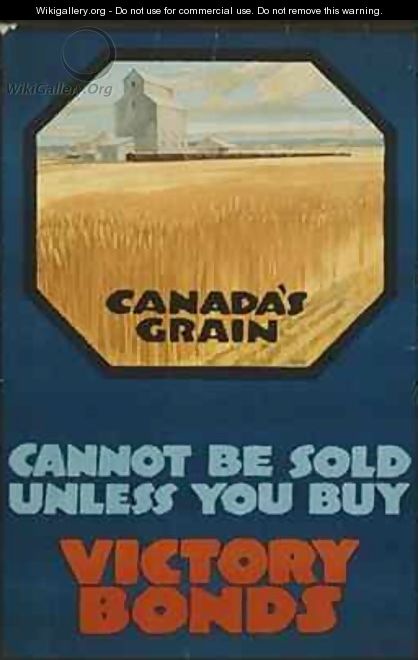 Advertisement for Canadian war bonds - Malcolm Gibson