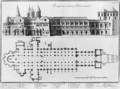 Plan and elevation of Cluny Abbey - Pierre Giffart